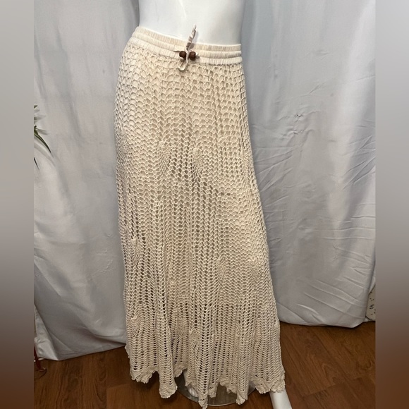 Westport Dresses & Skirts - Westport 1962 Crochet Beige/Brown Maxi Skirt